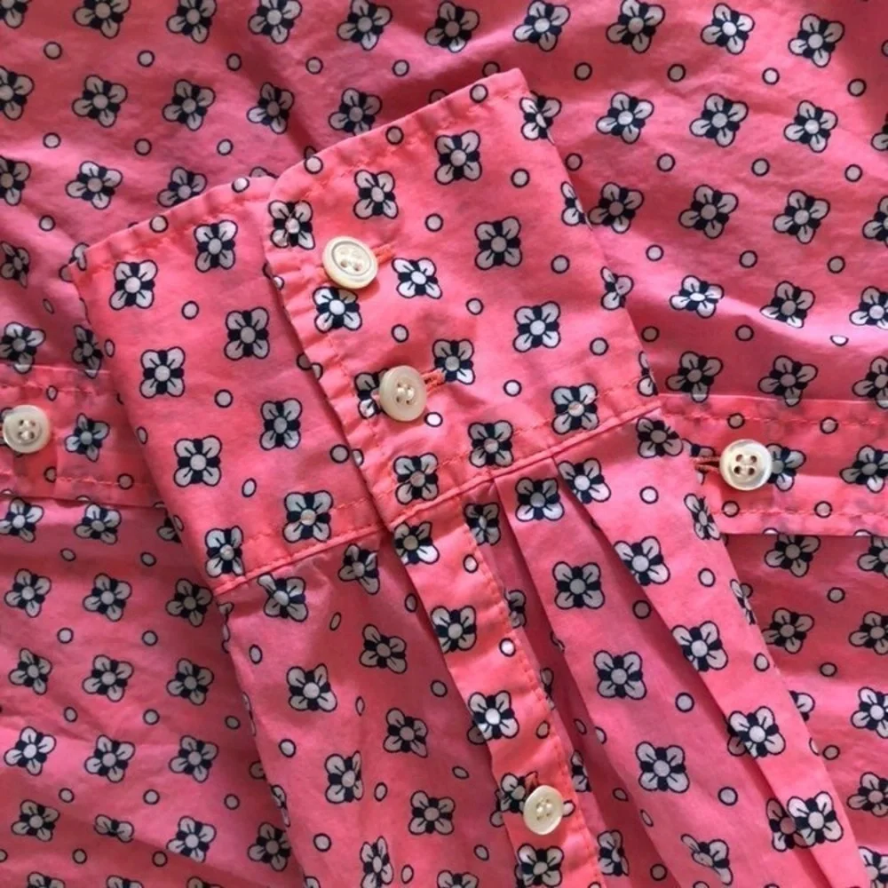 J. Crew Hot Pink Button Daisy Shirt - Picture 6 of 6